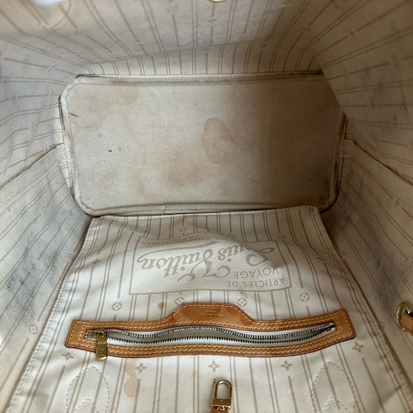 Louis Vuitton Neverfull MM tote bag in Damier Azur - Picture 9 of 15